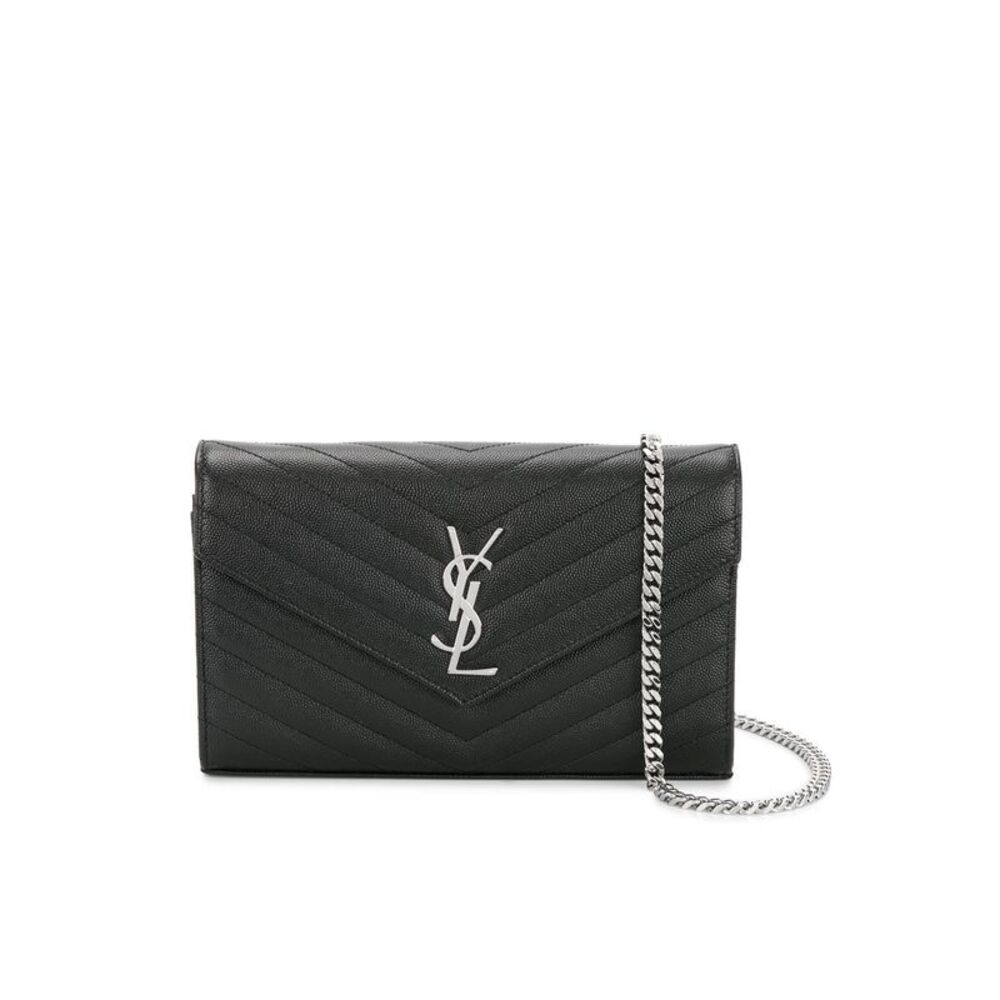 Classic Cassandre Chain Wallet In Grain De Poudre Leather Women